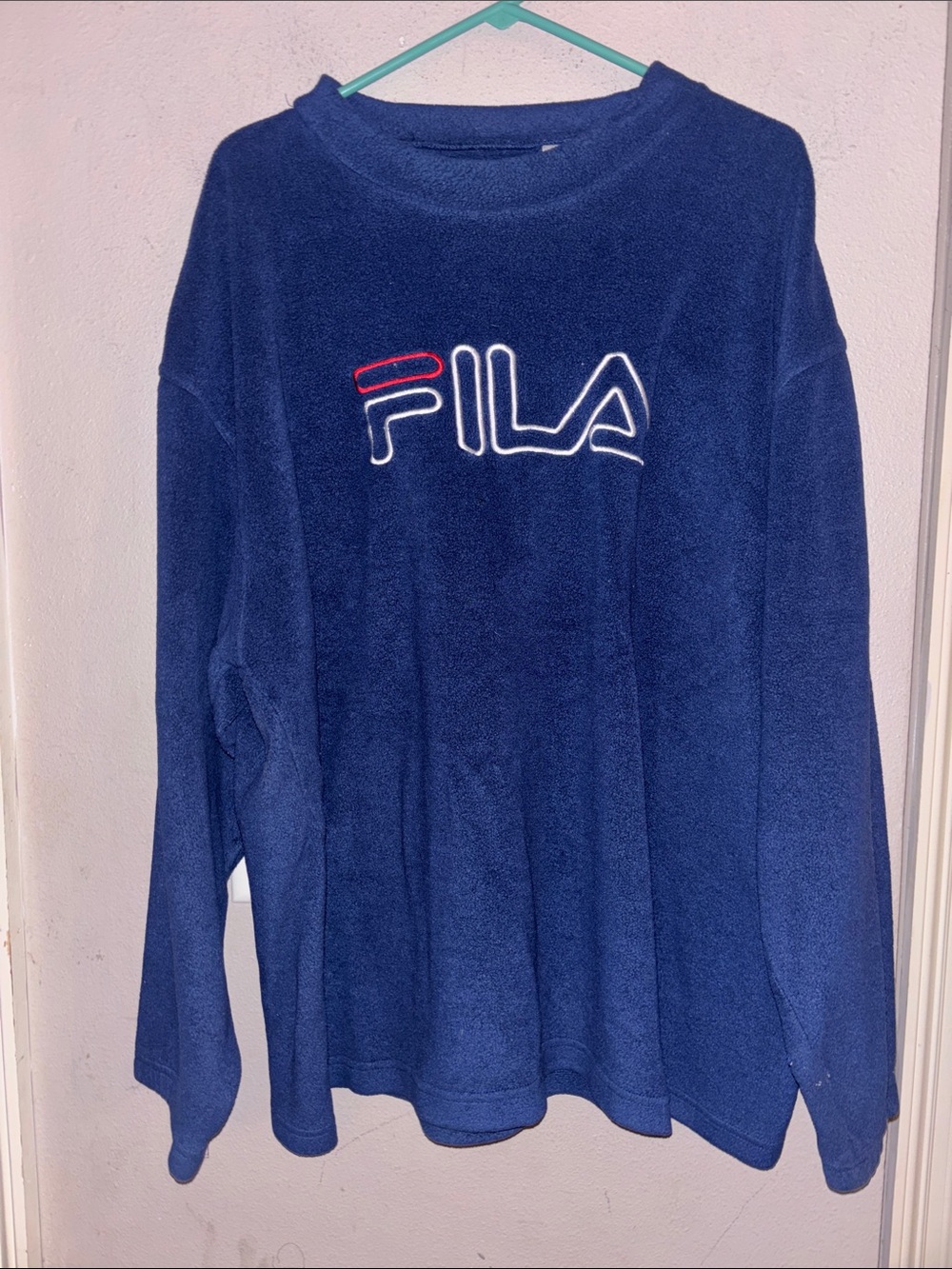 Fila Navy Blue Logo Crewneck Sweatshirt